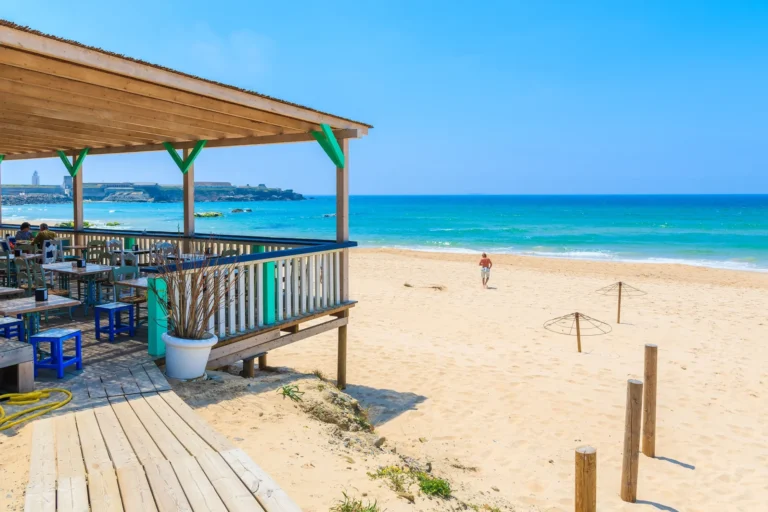 Beach club in Tarifa Spain